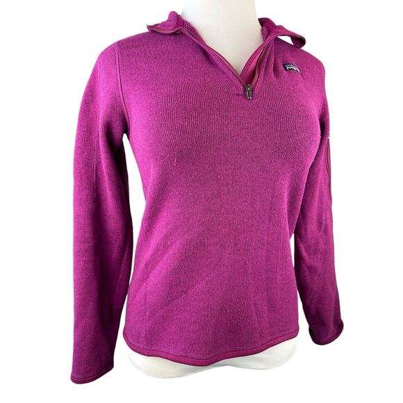 Patagonia Better Sweater Quarter 1/4 Zip Rubellite Pink Size Medium Style 25616 - Picture 5 of 14